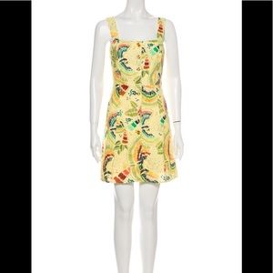 Farm Rio Linen printed mini dress NWOT